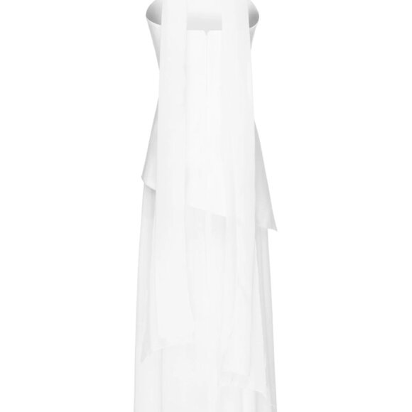 Matters Store - Monaco White Dress with Scarf - Picture 4 of 5